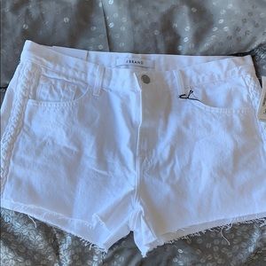 BNWT J Brand white jean shorts size 28